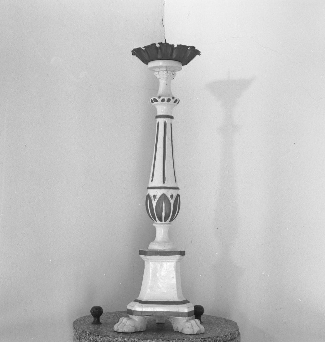 candeliere d'altare - bottega toscana (prima metà sec. XIX)