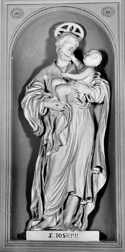 San Giuseppe e Gesù Bambino (statua, elemento d'insieme) - ambito toscano (sec. XVIII)
