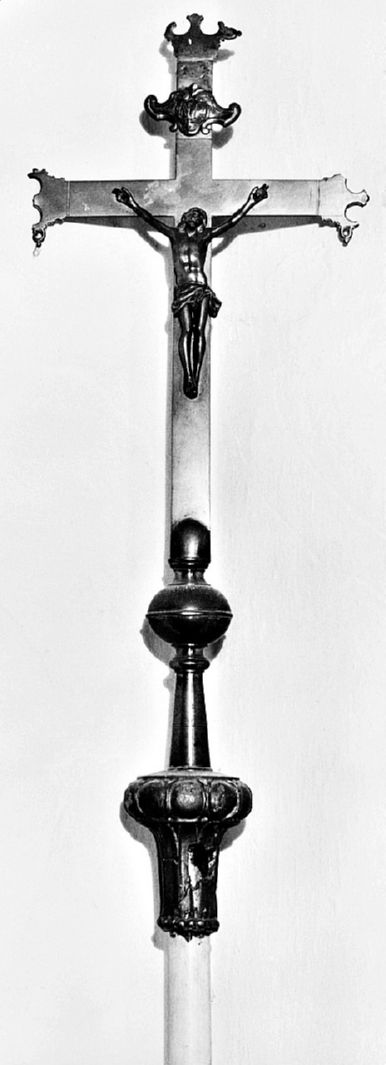 Cristo crocifisso (croce processionale) - bottega toscana (metà sec. XVIII)