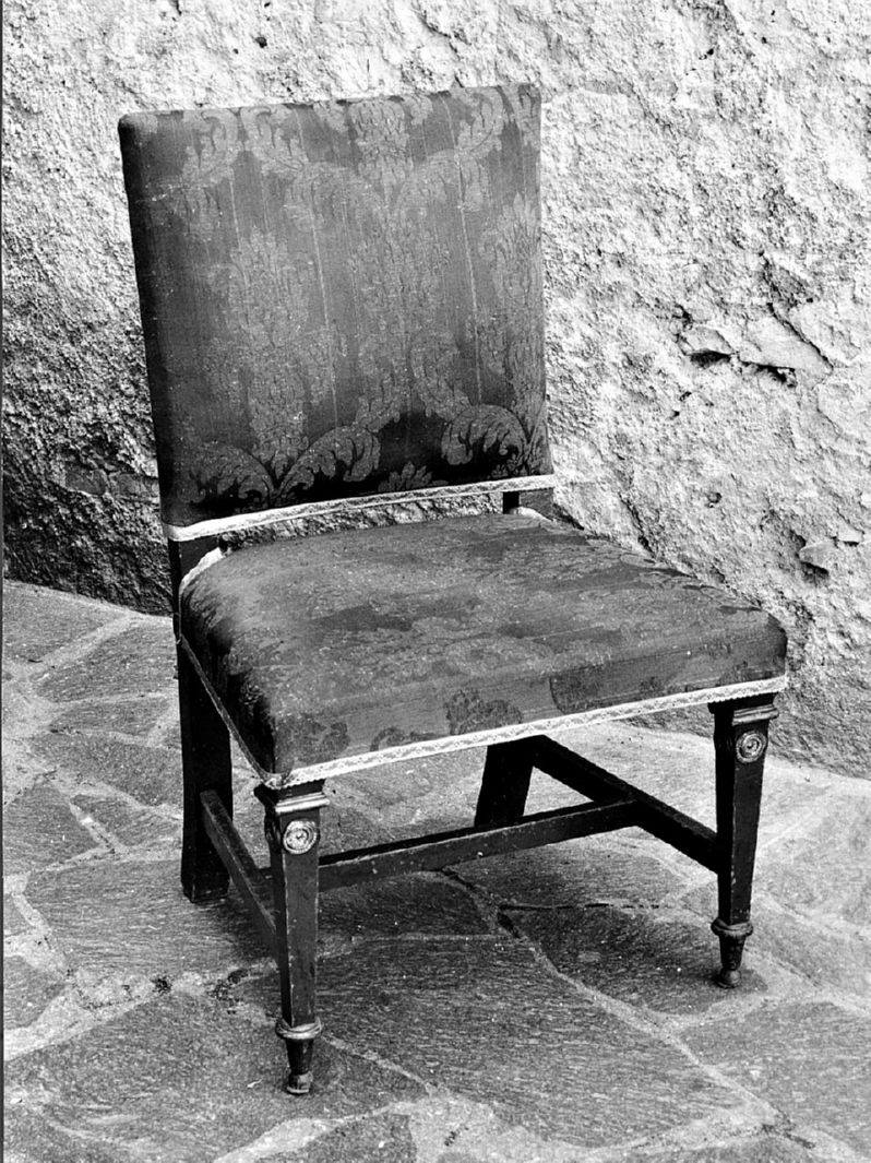 sedia - a braccioli, serie - bottega toscana (prima metà sec. XIX)