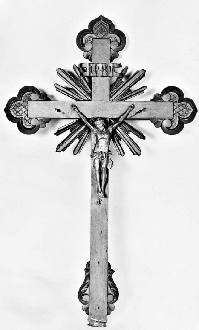 Cristo crocifisso (croce d'altare) - bottega toscana (seconda metà sec. XIX)