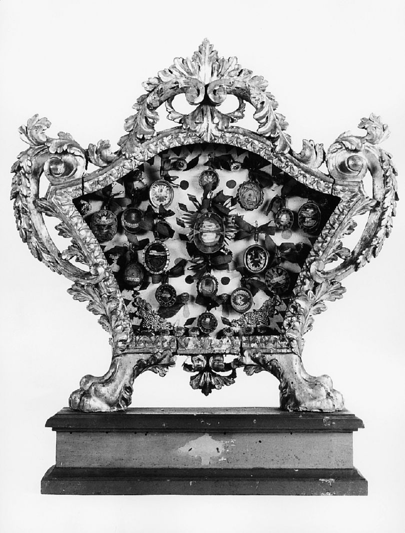 reliquiario - a tabella - bottega toscana (seconda metà sec. XVIII)