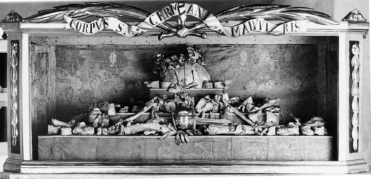 reliquiario - bottega toscana (sec. XVIII)