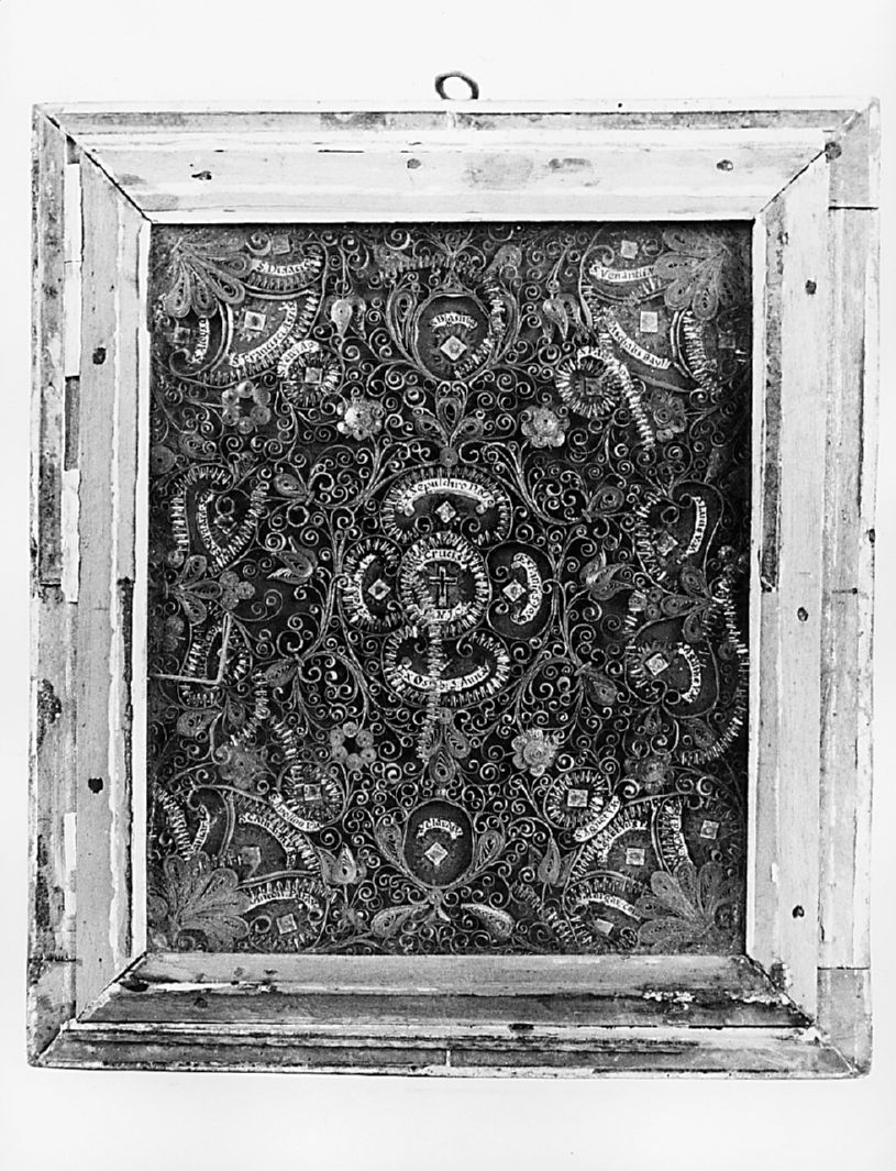 reliquiario - a tabella - bottega toscana (seconda metà sec. XIX)