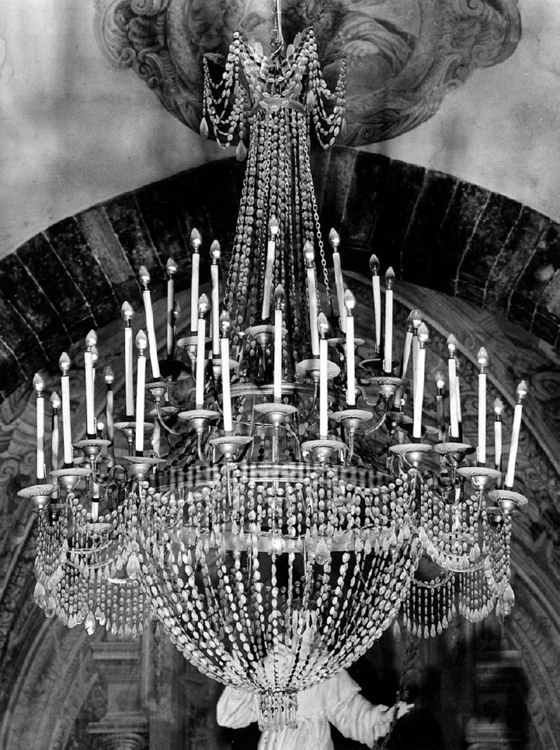 lampadario, serie - bottega toscana (primo quarto sec. XX)