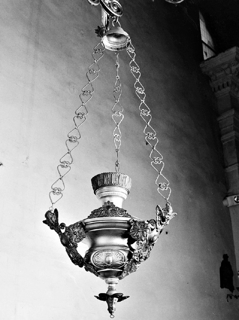 lampada pensile, serie - bottega toscana (prima metà sec. XIX)