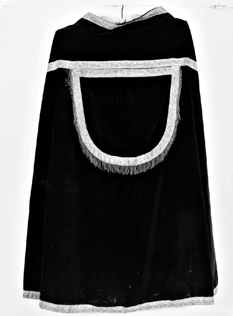 piviale, elemento d'insieme - manifattura italiana (prima metà sec. XIX)