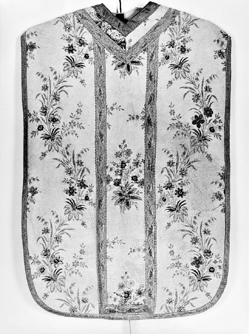 motivi decorativi floreali (pianeta) - manifattura italiana (prima metà sec. XIX)