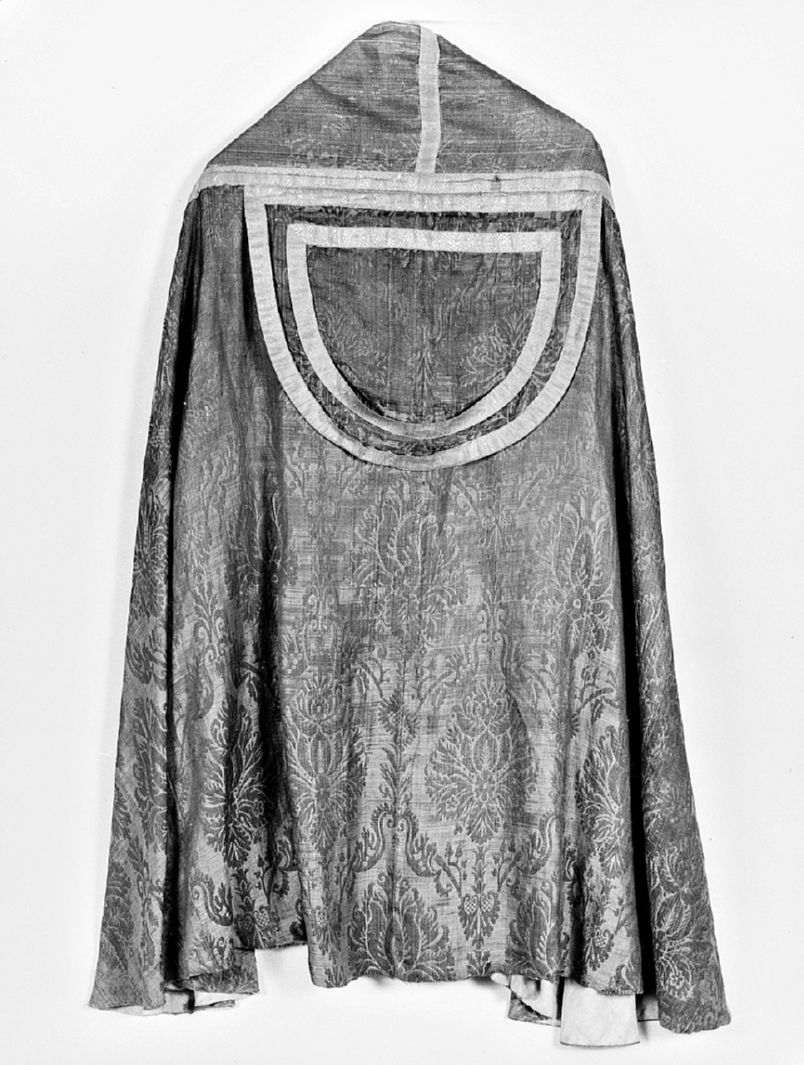 piviale, elemento d'insieme - manifattura toscana (sec. XVII)