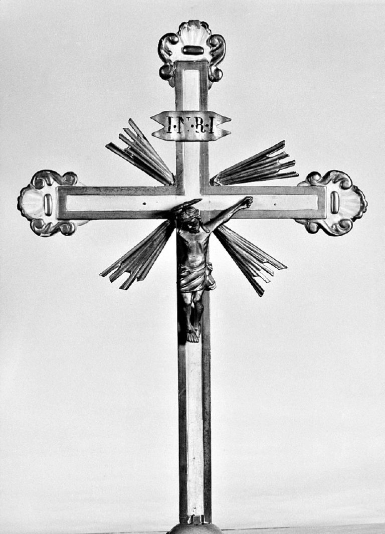 Cristo crocifisso (croce d'altare) - bottega toscana (prima metà sec. XIX)