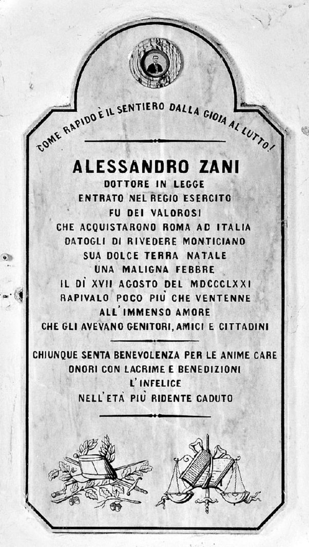 lapide commemorativa - bottega toscana (sec. XIX)