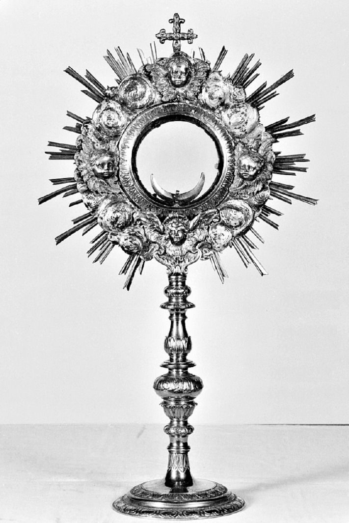 ostensorio - a raggiera - bottega toscana (sec. XVII)