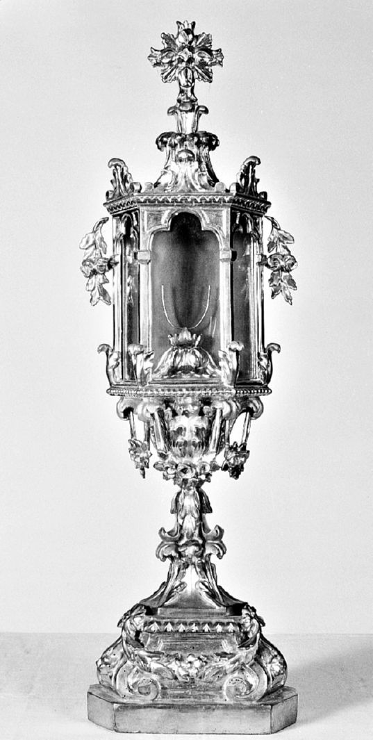 motivi decorativi vegetali (ostensorio architettonico) - bottega toscana (prima metà sec. XIX)