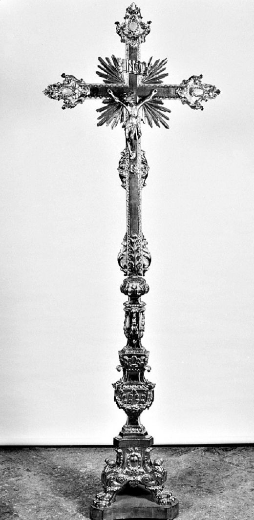 Cristo crocifisso (croce d'altare, elemento d'insieme) - bottega toscana (primo quarto sec. XIX)