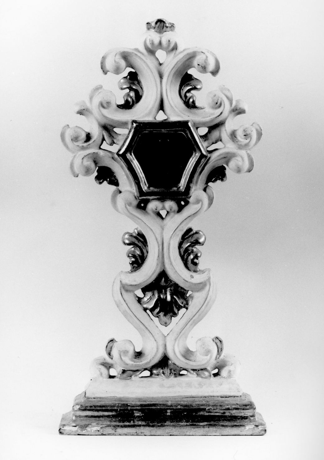 reliquiario - a ostensorio, serie - bottega toscana (prima metà sec. XVIII)