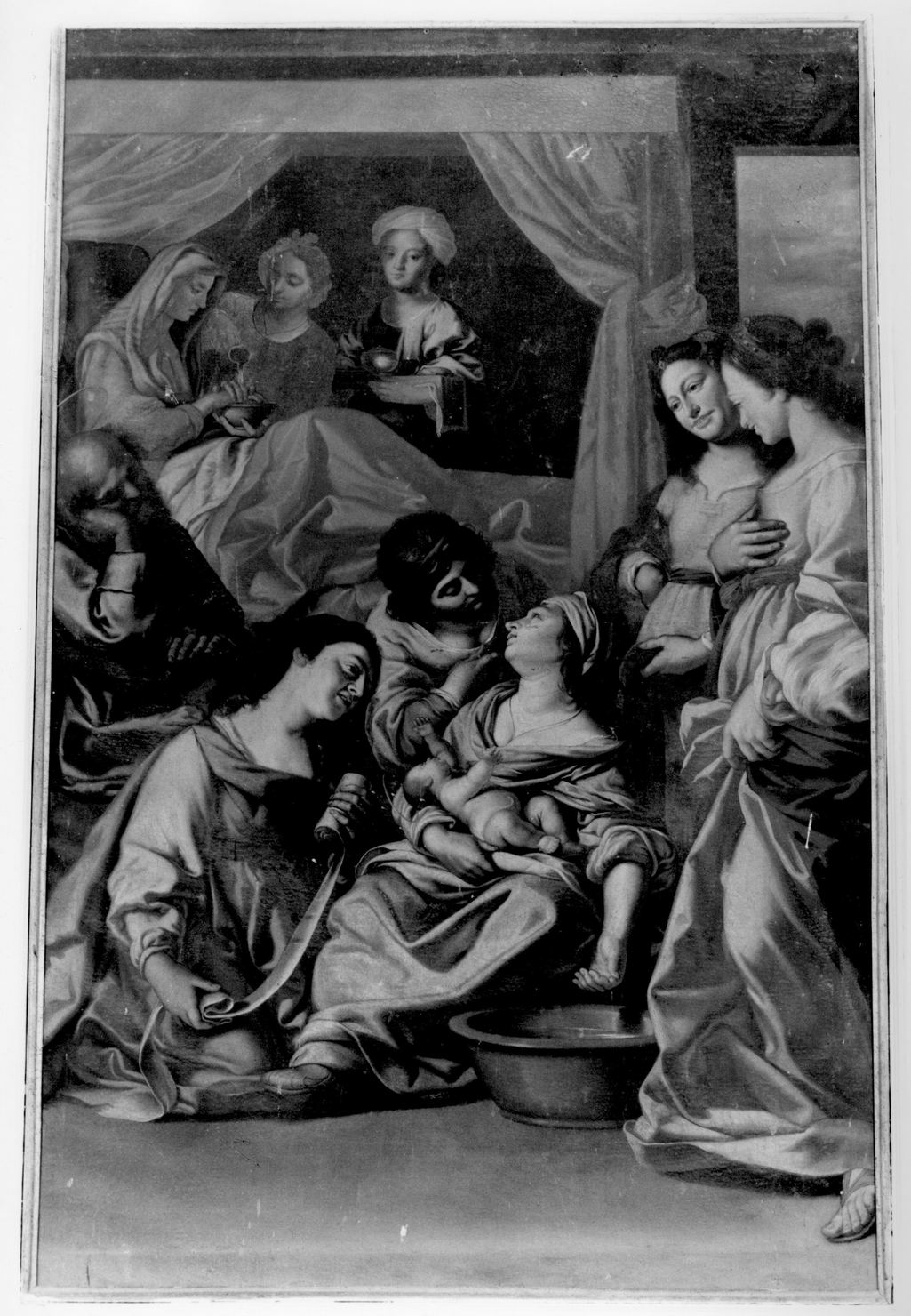 nascita di Maria Vergine (dipinto) - ambito senese (metà sec. XVII)