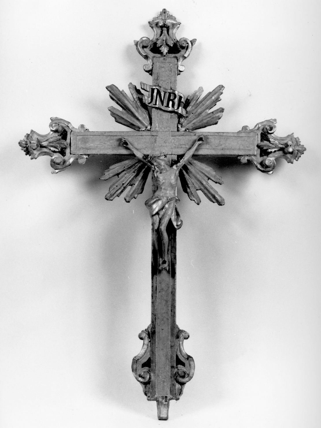 croce processionale - bottega toscana (prima metà sec. XVIII)