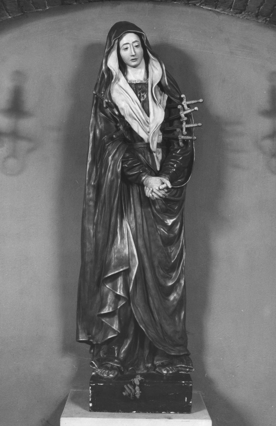 Madonna dei Sette Dolori (statua, opera isolata) - ambito toscano (prima metà sec. XIX)