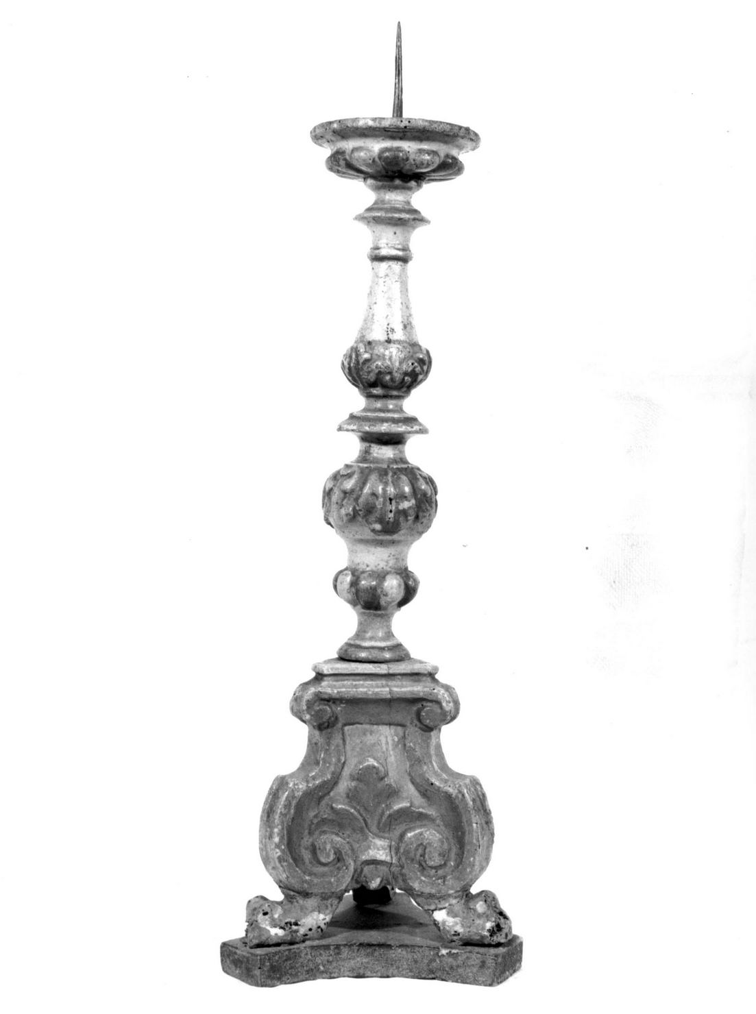 candeliere, serie - bottega senese (ultimo quarto sec. XVIII)