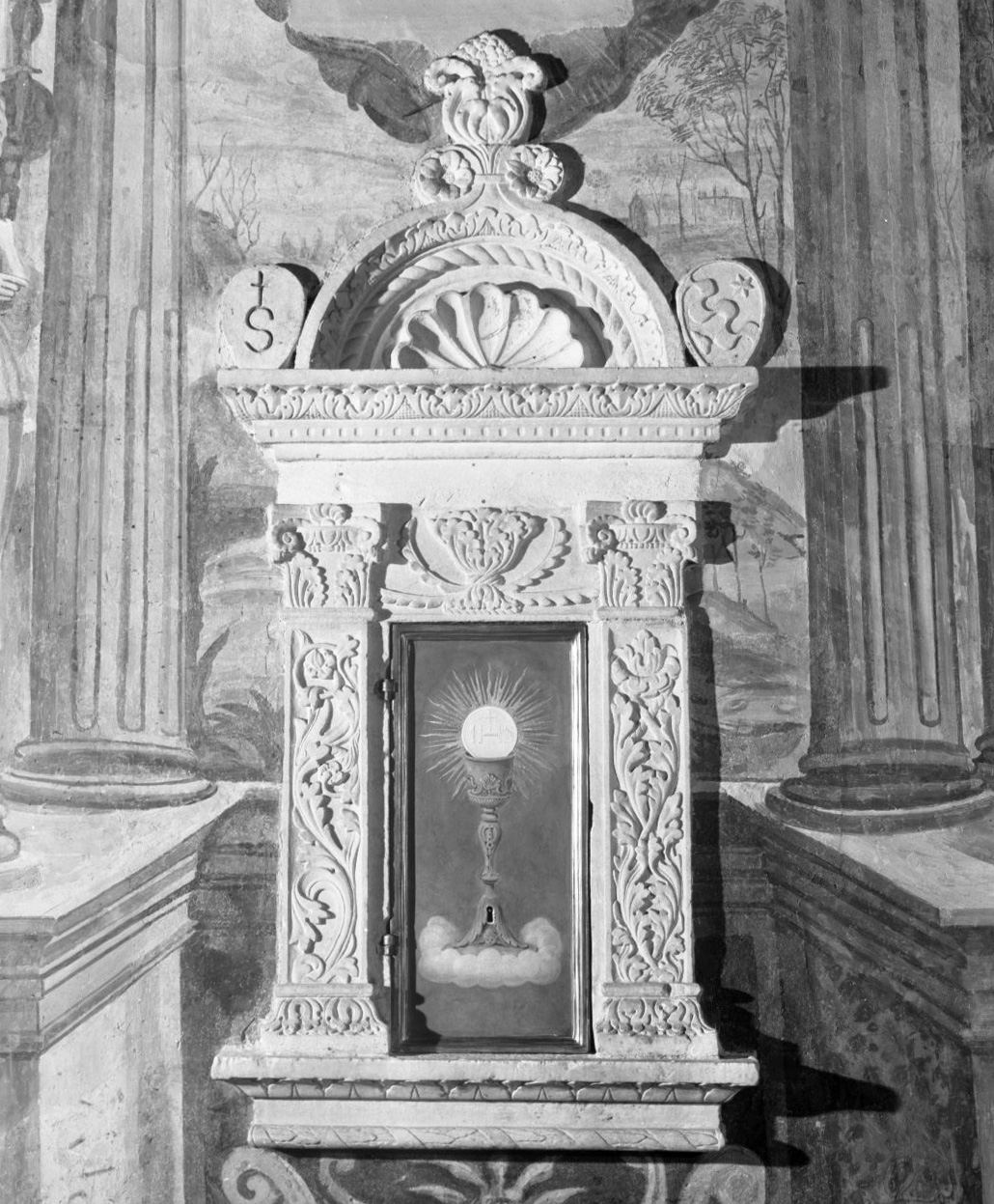 tabernacolo - a tempietto - bottega toscana (sec. XVI)