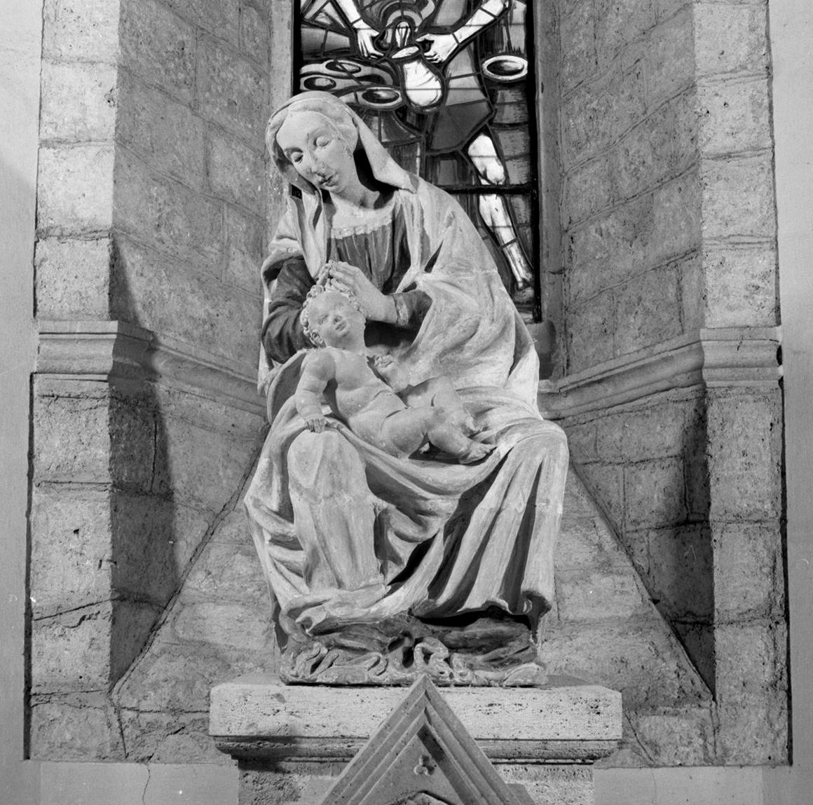 Madonna con Bambino (scultura) - ambito senese (primo quarto sec. XVI)