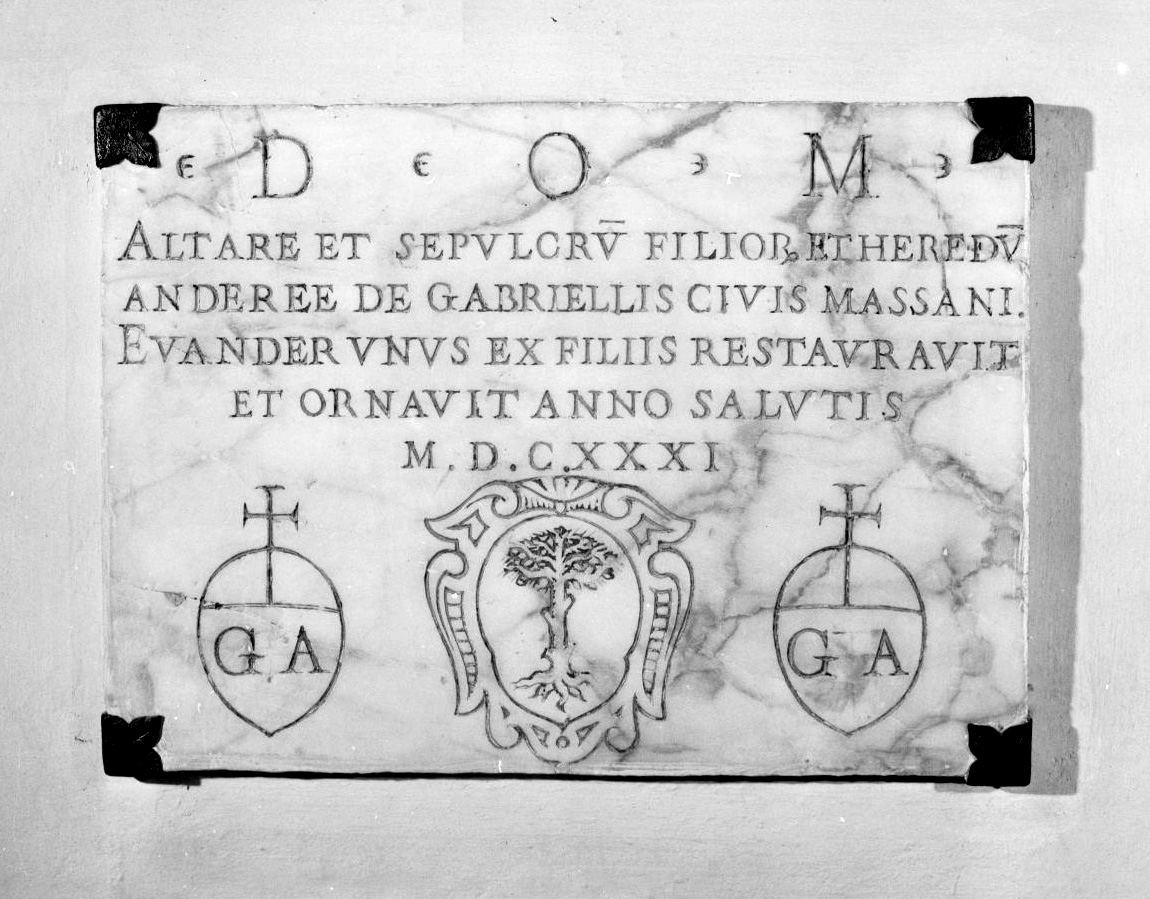 lapide tombale - bottega toscana (sec. XVII)