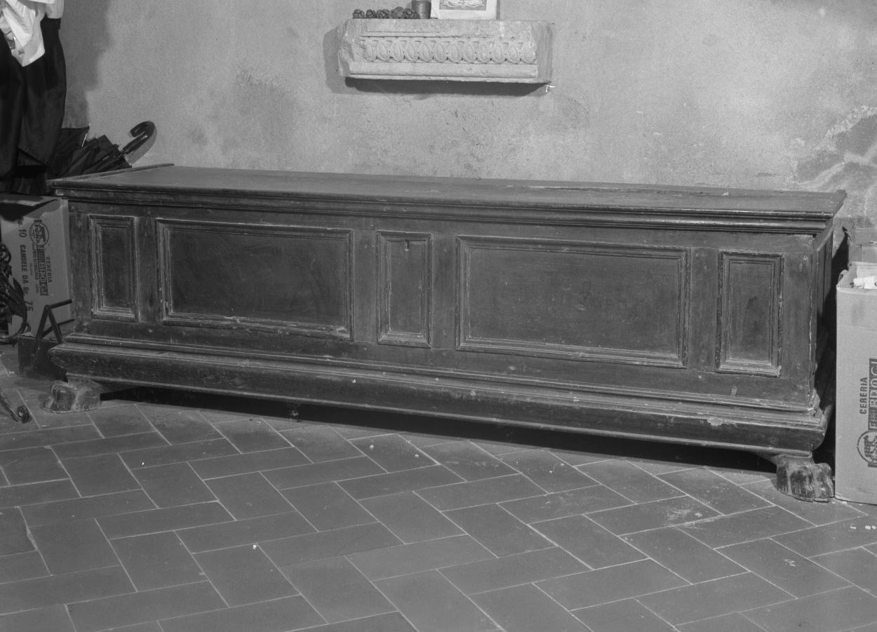 cassapanca - bottega toscana (sec. XVI)