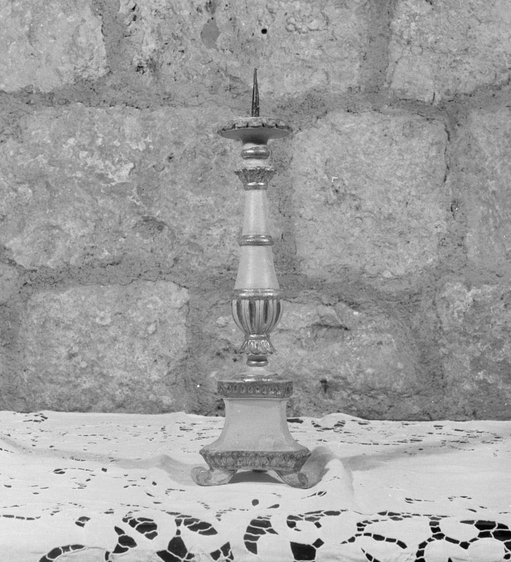 candeliere d'altare - bottega toscana (prima metà sec. XIX)