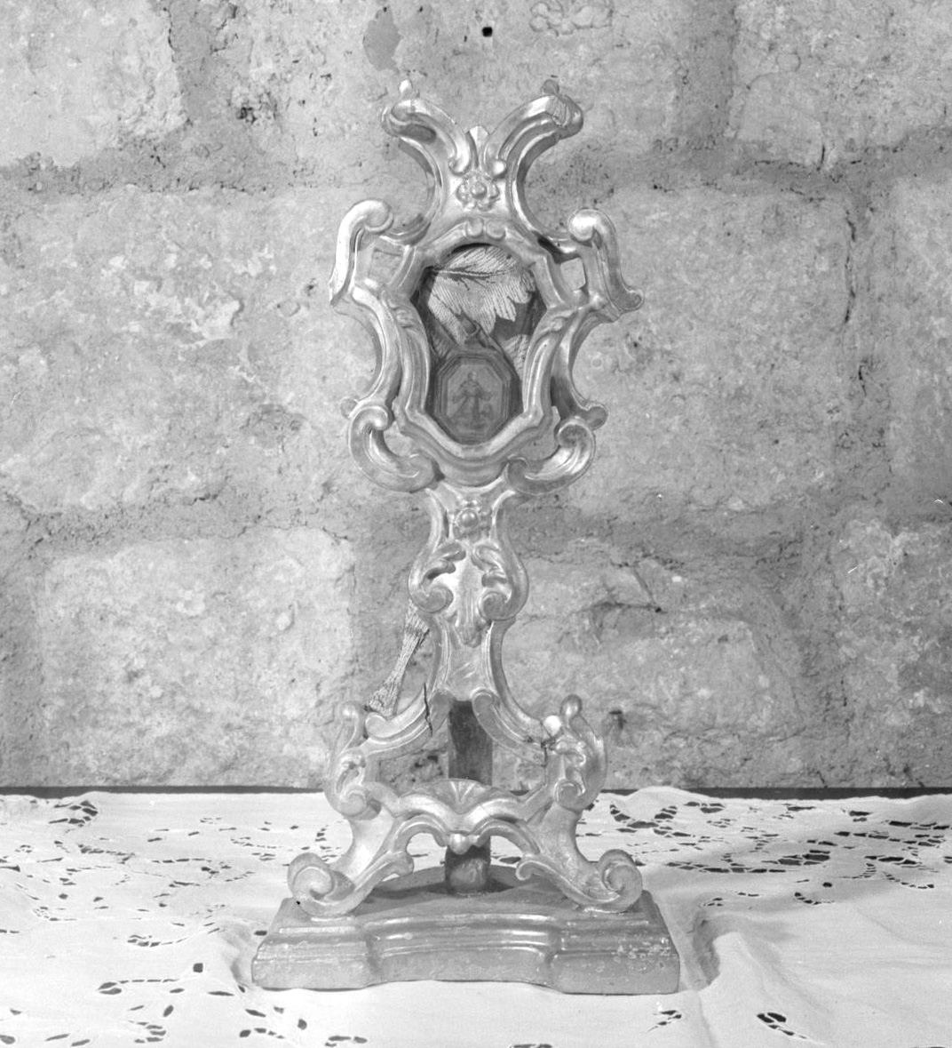 reliquiario - a ostensorio - bottega toscana (sec. XVIII)