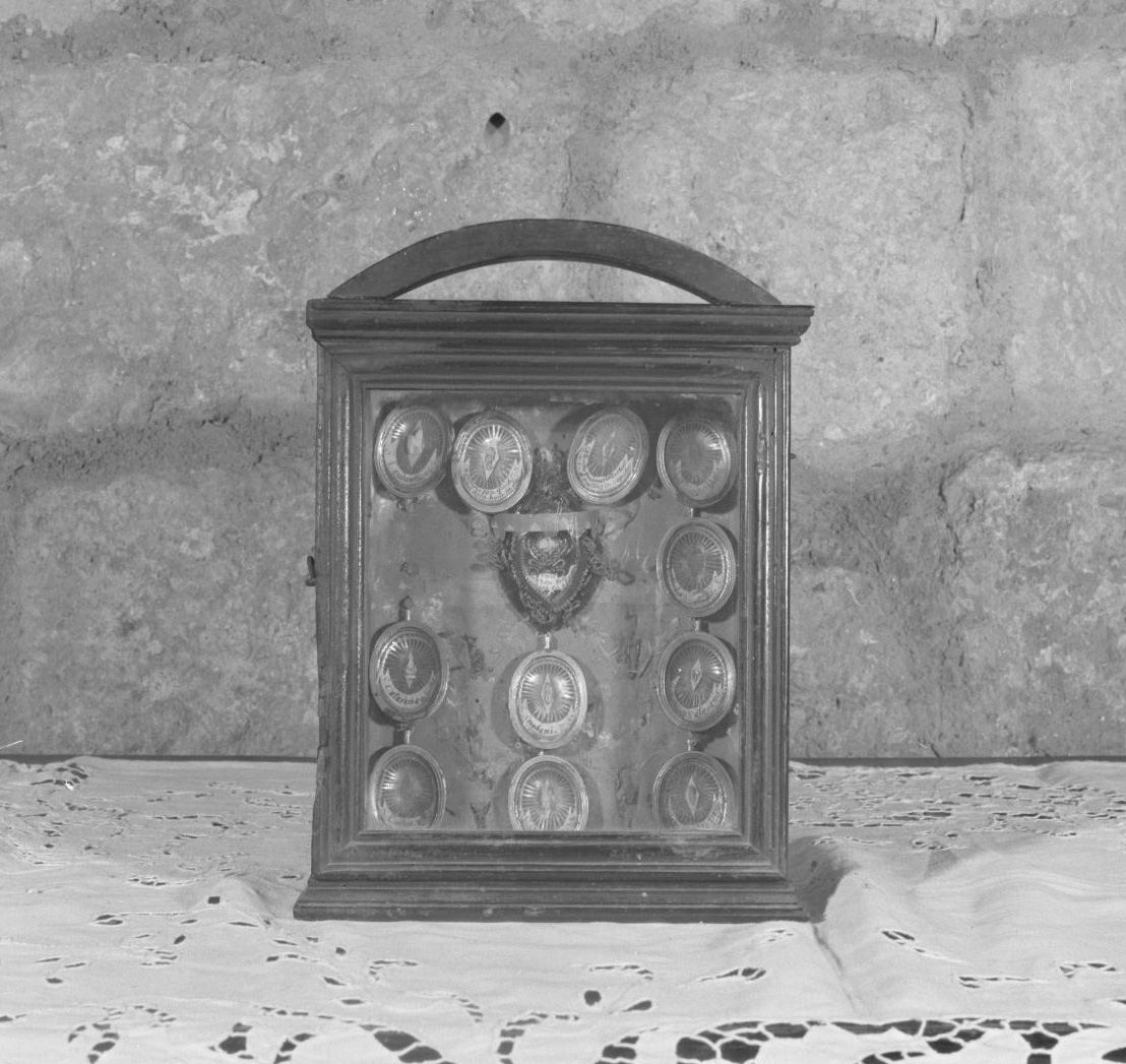 reliquiario - a tabella - bottega toscana (sec. XVIII)