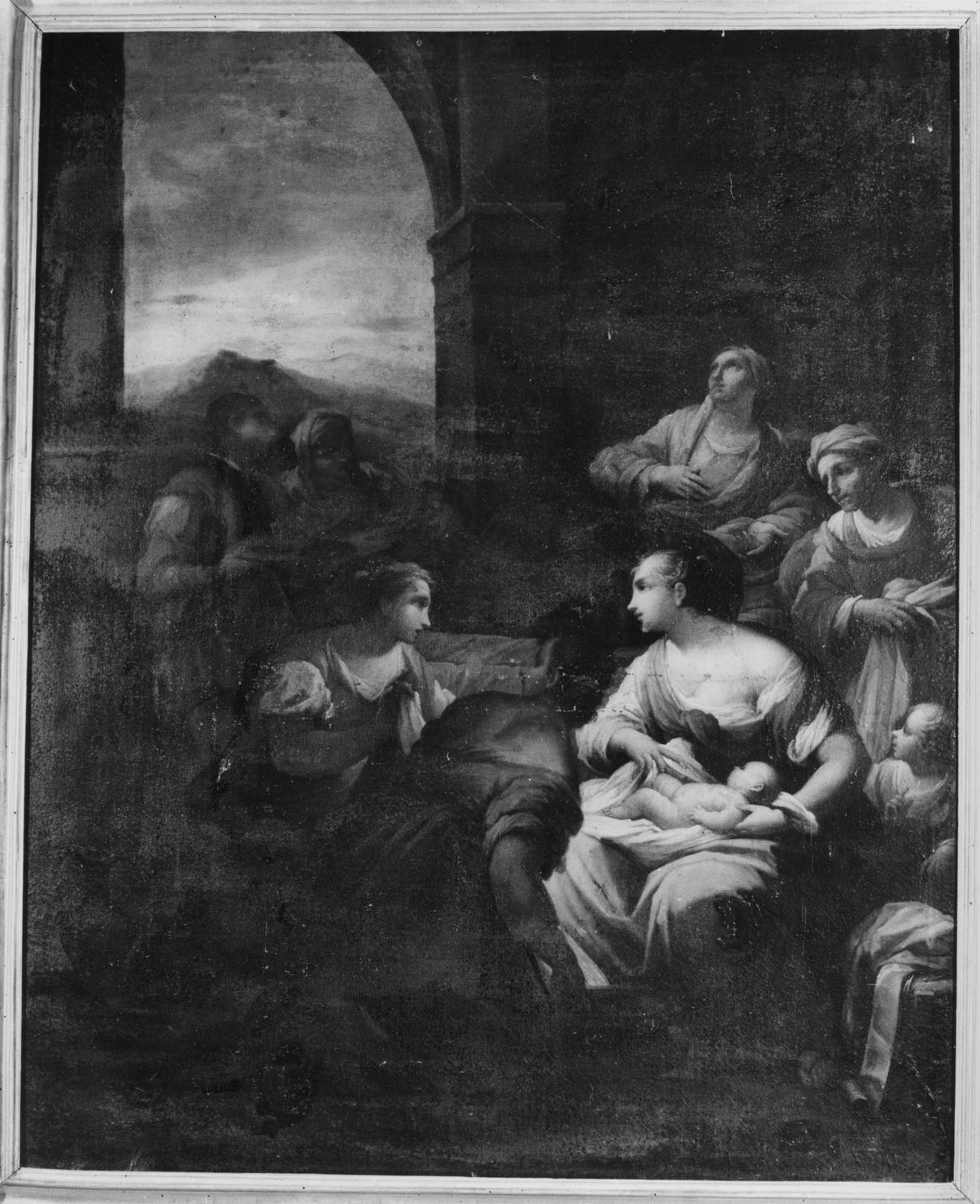 nascita di Maria Vergine (dipinto, opera isolata) di Sagrestani Giovanni Camillo (prima metà sec. XVIII)
