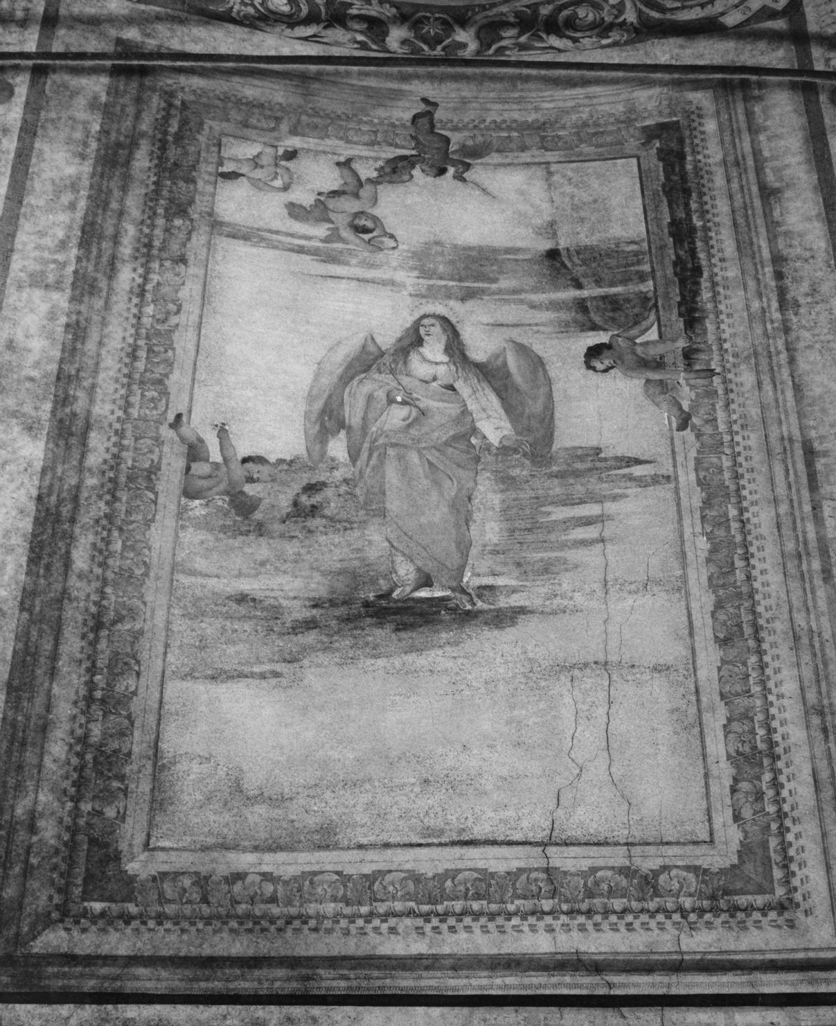 allegoria della Virtù (dipinto, elemento d'insieme) di Novelli Paolo (sec. XVII)