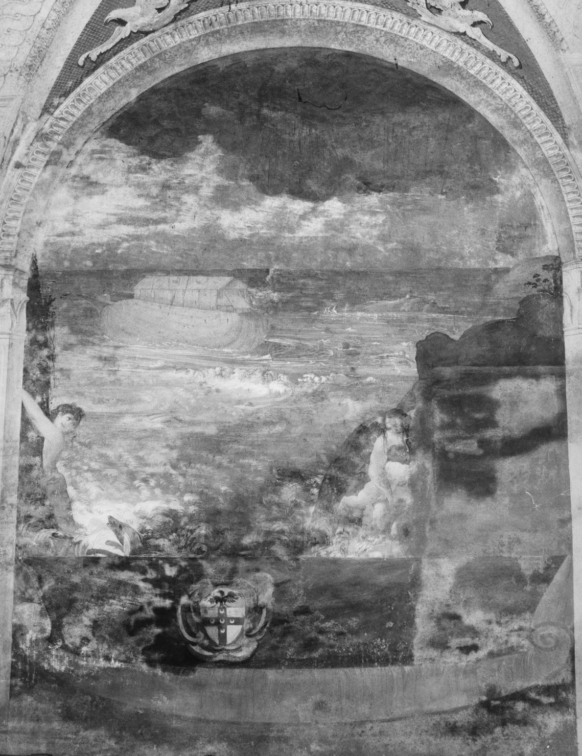 Diluvio universale (dipinto, elemento d'insieme) di Novelli Paolo (sec. XVII)
