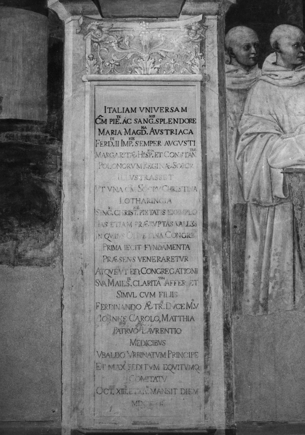 architettura (dipinto, elemento d'insieme) - ambito toscano (sec. XVII)