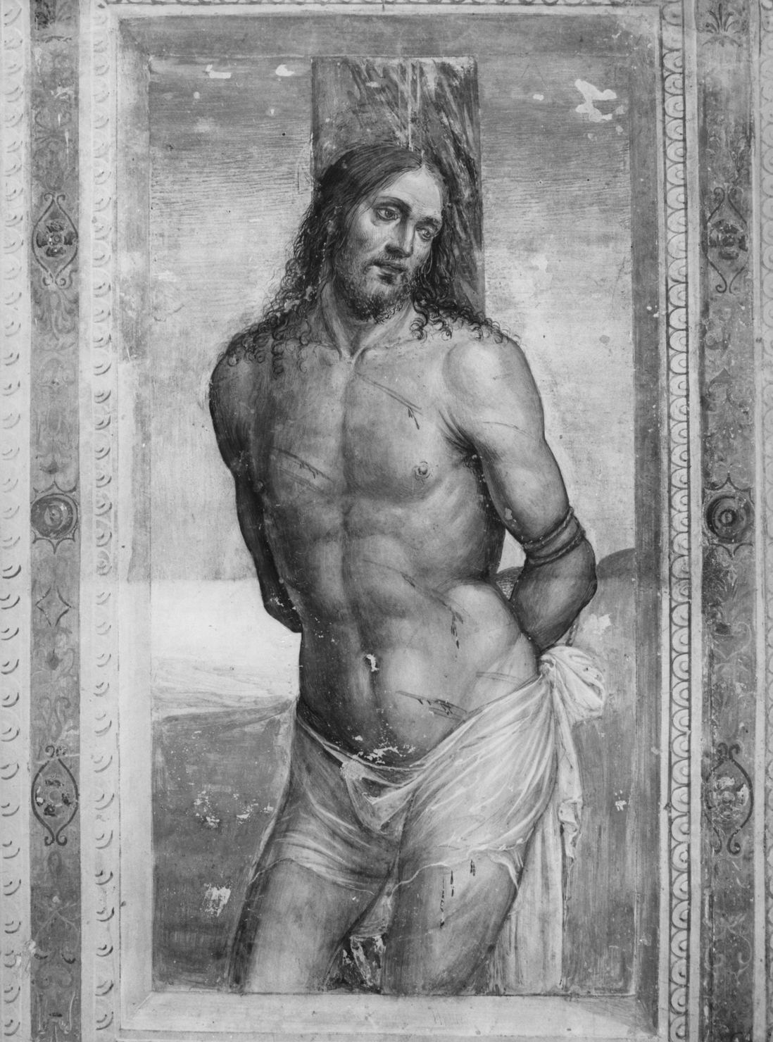 Cristo alla colonna (dipinto) di Bazzi Giovanni Antonio detto Sodoma (sec. XVI)