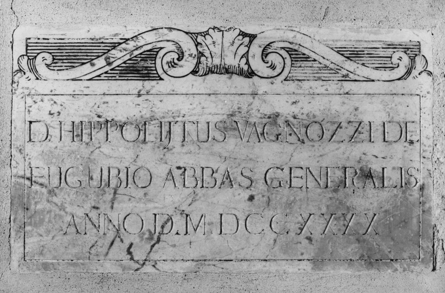 lapide - bottega toscana (sec. XVIII)