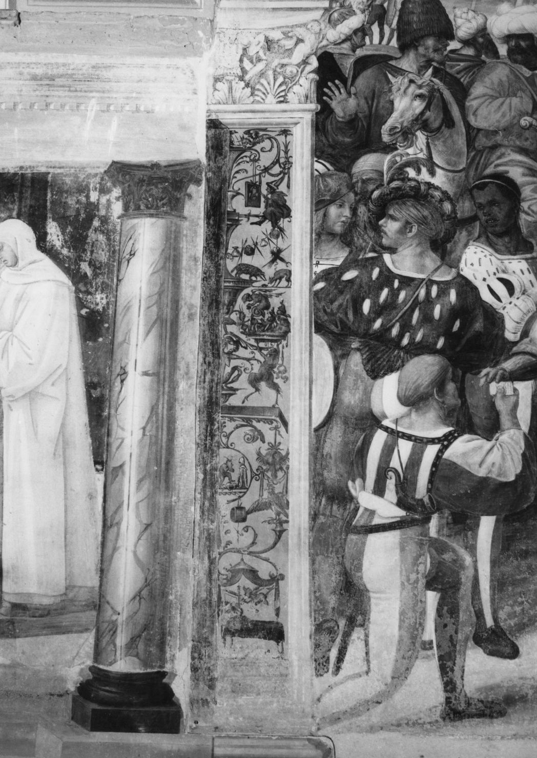 motivi decorativi a grottesche (dipinto, serie) di Bazzi Giovanni Antonio detto Sodoma (sec. XVI)