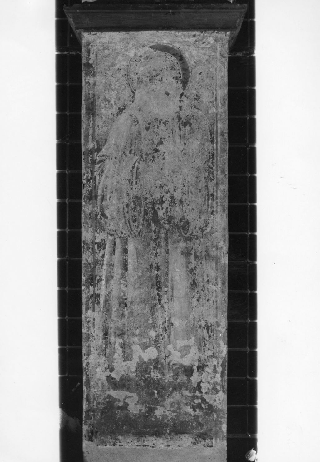 Santo benedettino (dipinto, elemento d'insieme) di Benvenuto di Giovanni (maniera) (ultimo quarto sec. XV)
