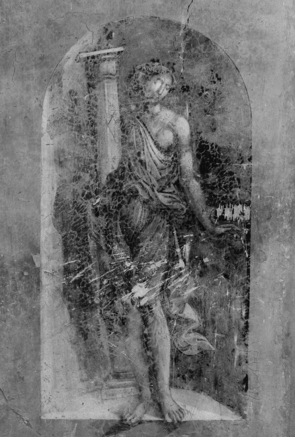 allegoria della Fortezza (dipinto, elemento d'insieme) - ambito toscano (prima metà sec. XVI)