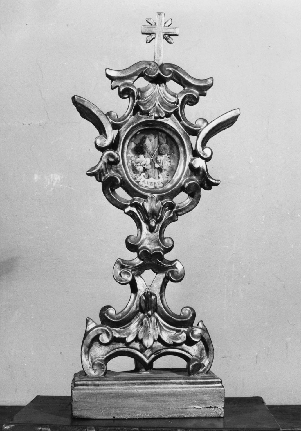 reliquiario-ostensorio, serie - bottega toscana (prima metà sec. XIX)