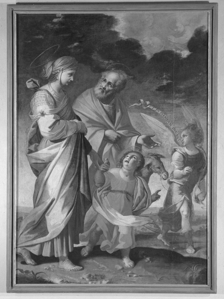 fuga in Egitto (dipinto) di Mei Bernardino (bottega) (prima metà sec. XVII)