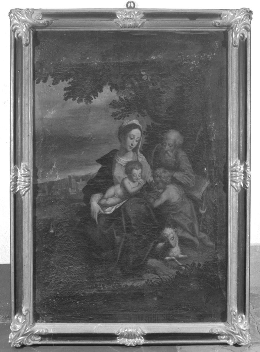 Sacra Famiglia con San Giovannino (dipinto, opera isolata) - ambito toscano (secc. XVII/ XVIII)