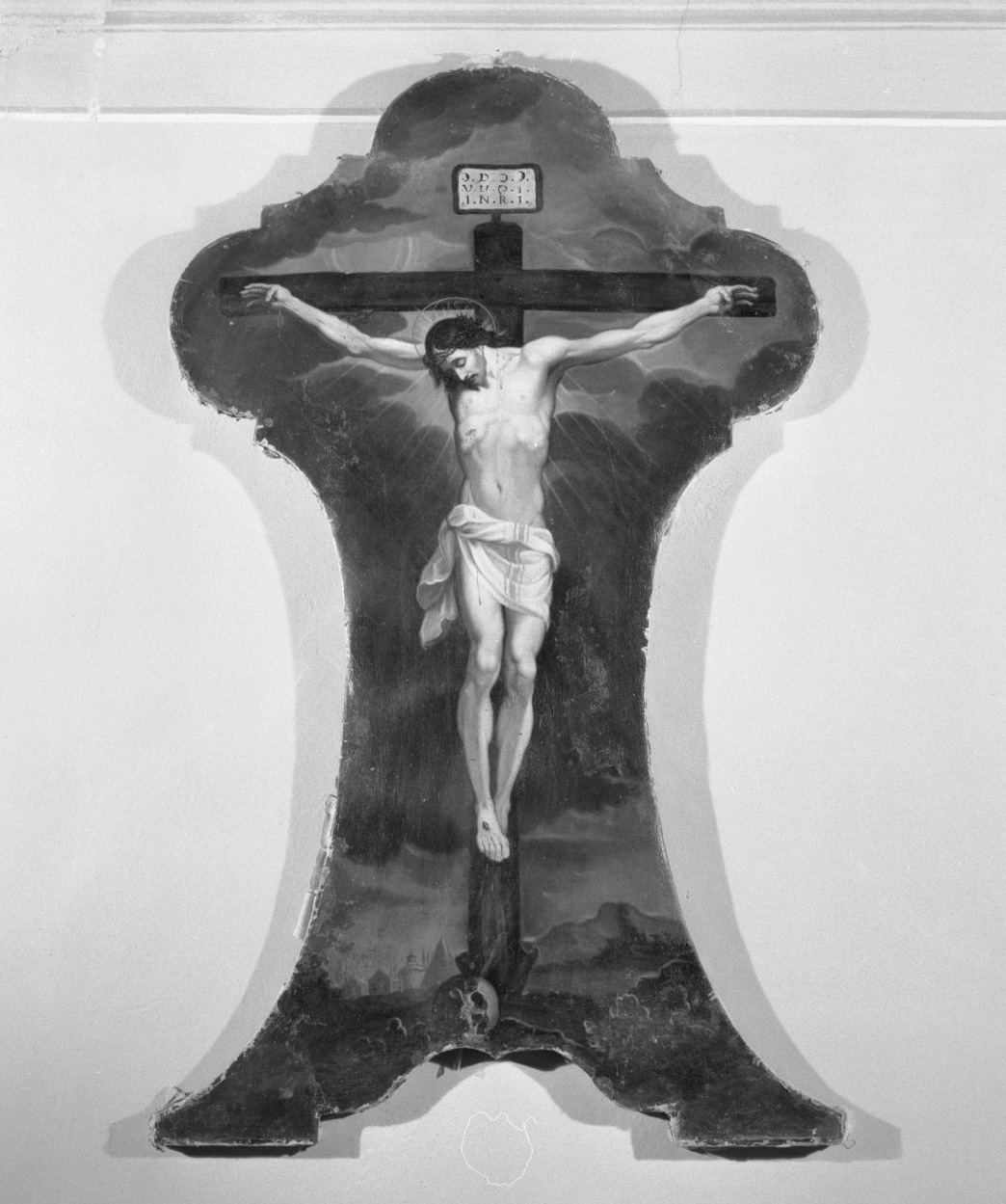 Cristo crocifisso (dipinto) di Lonati Daniele (ultimo quarto sec. XVIII)