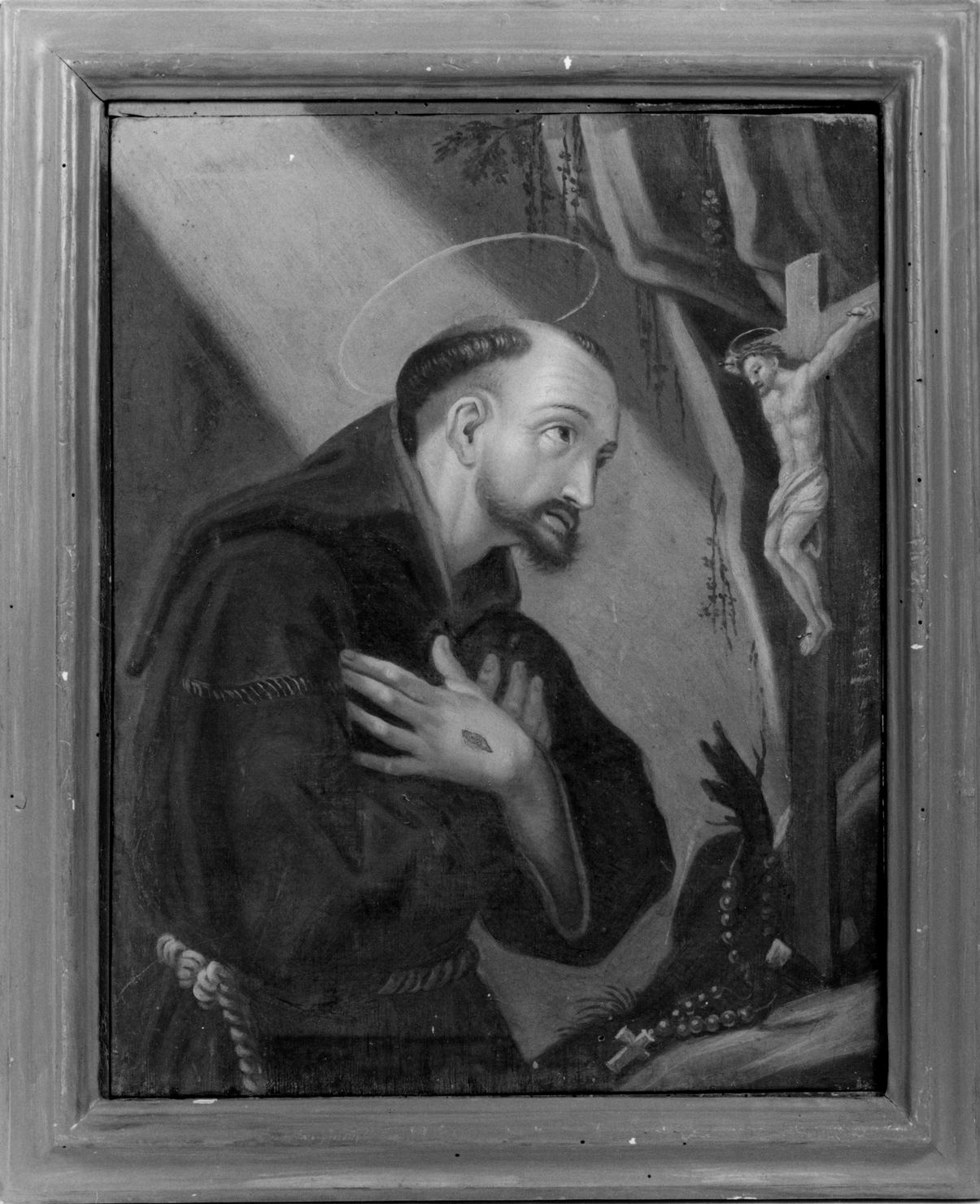 San Francesco d'Assisi in preghiera (dipinto) - ambito senese (seconda metà sec. XVII)