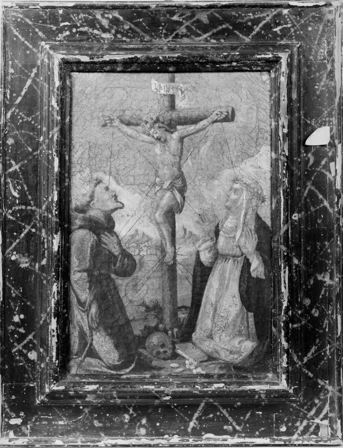 San Francesco d'Assisi e Santa Chiara ricevono le stimmate (dipinto) - ambito senese (primo quarto sec. XVII)