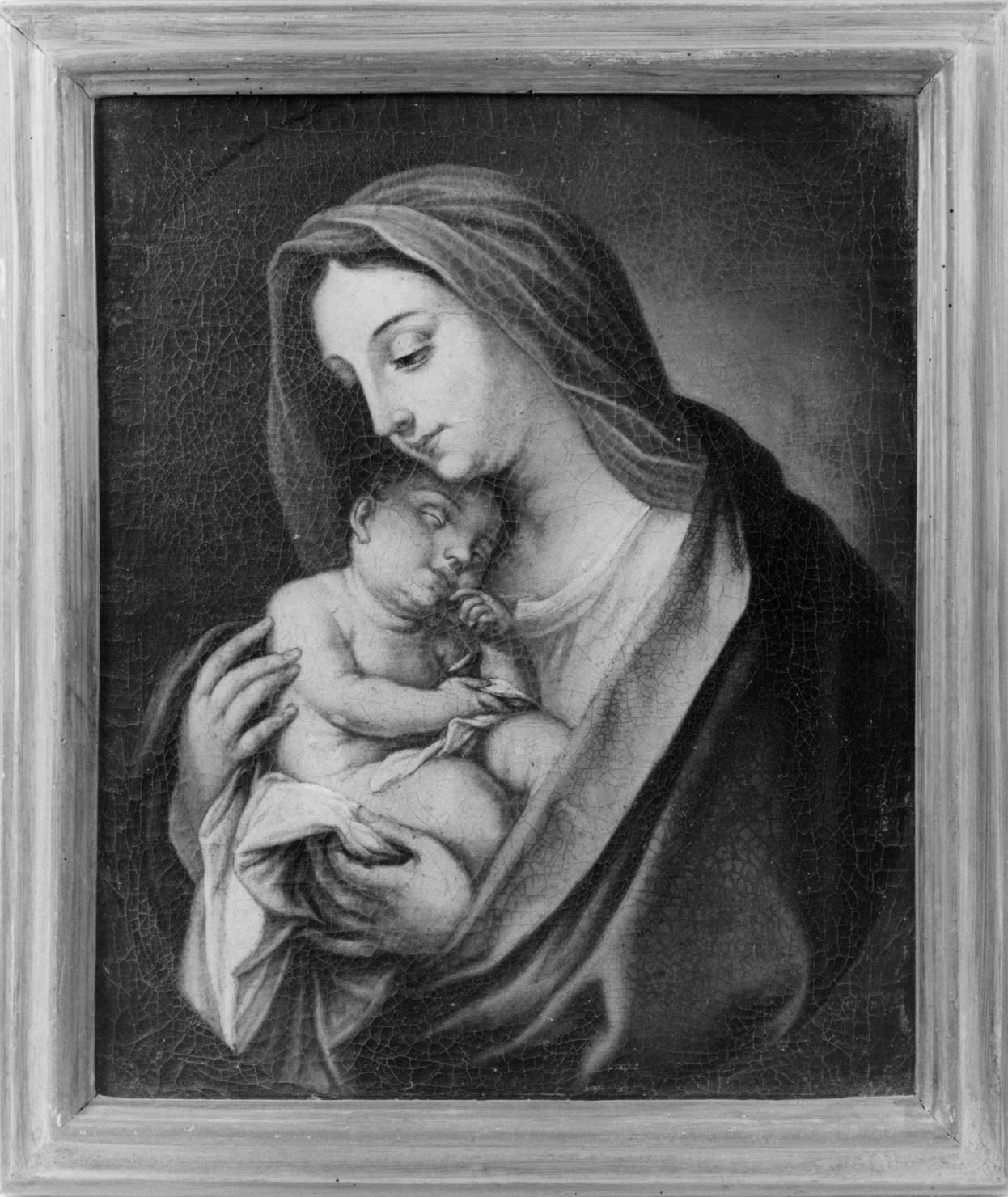 Madonna con Bambino (dipinto) di Nasini Francesco (maniera) (seconda metà sec. XVII)