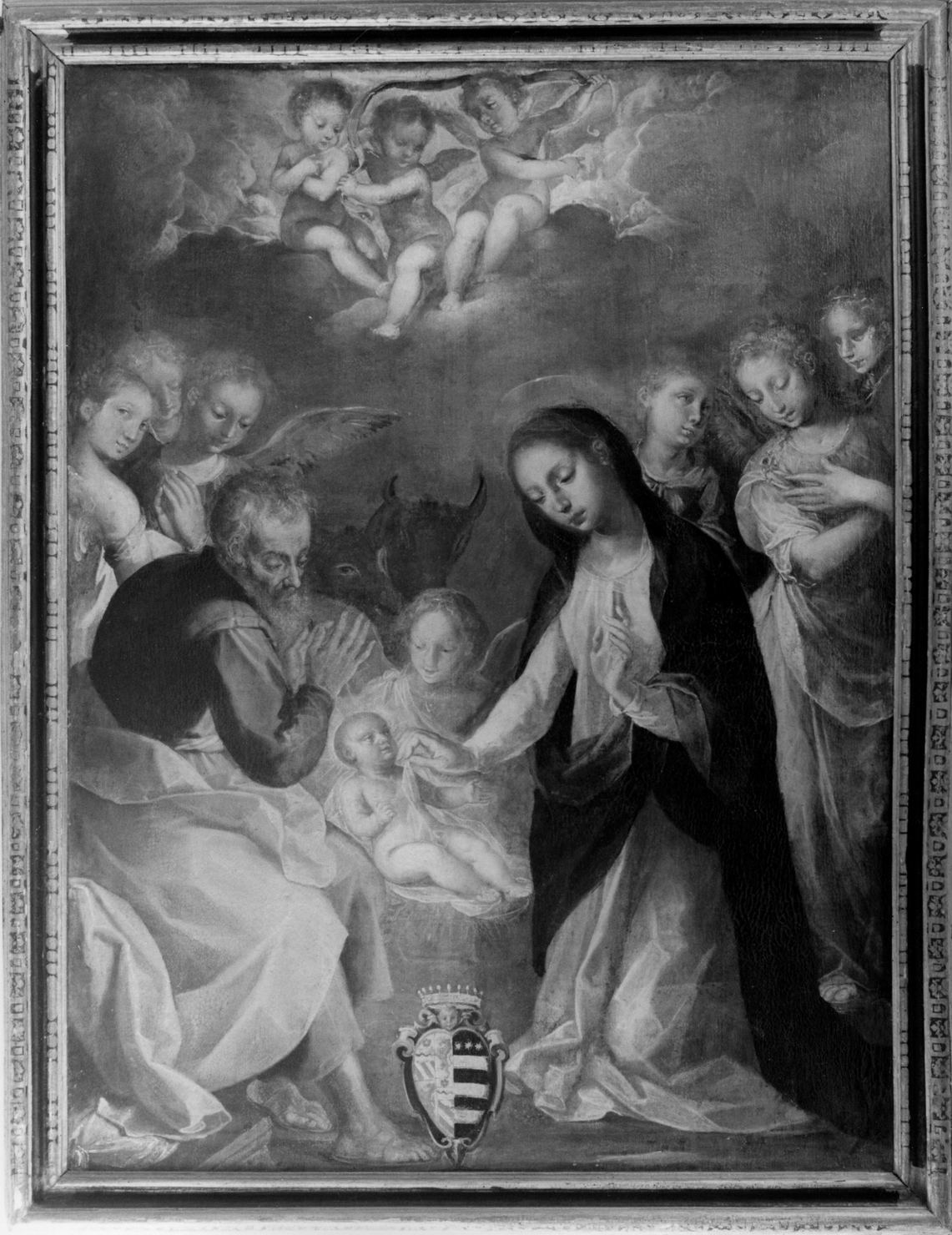 natività di Gesù (dipinto) di Folli Sebastiano (inizio sec. XVII)