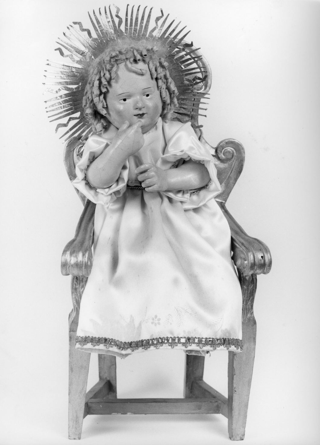 Gesù Bambino (statuetta devozionale) - manifattura Italia centrale (inizio sec. XIX)