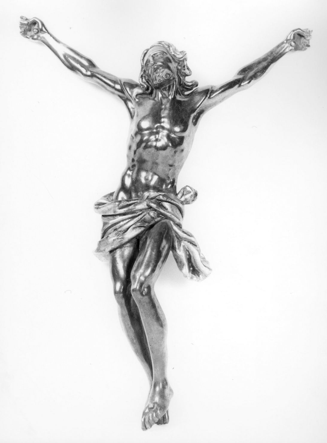 Cristo crocifisso (scultura) - produzione italiana (metà sec. XX)