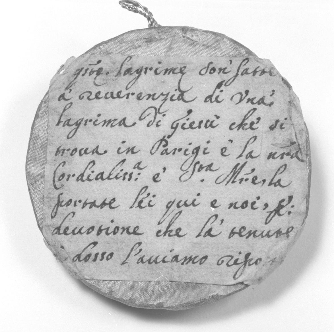 oggetto ricordo di pellegrinaggio - bottega parigina (sec. XVII)